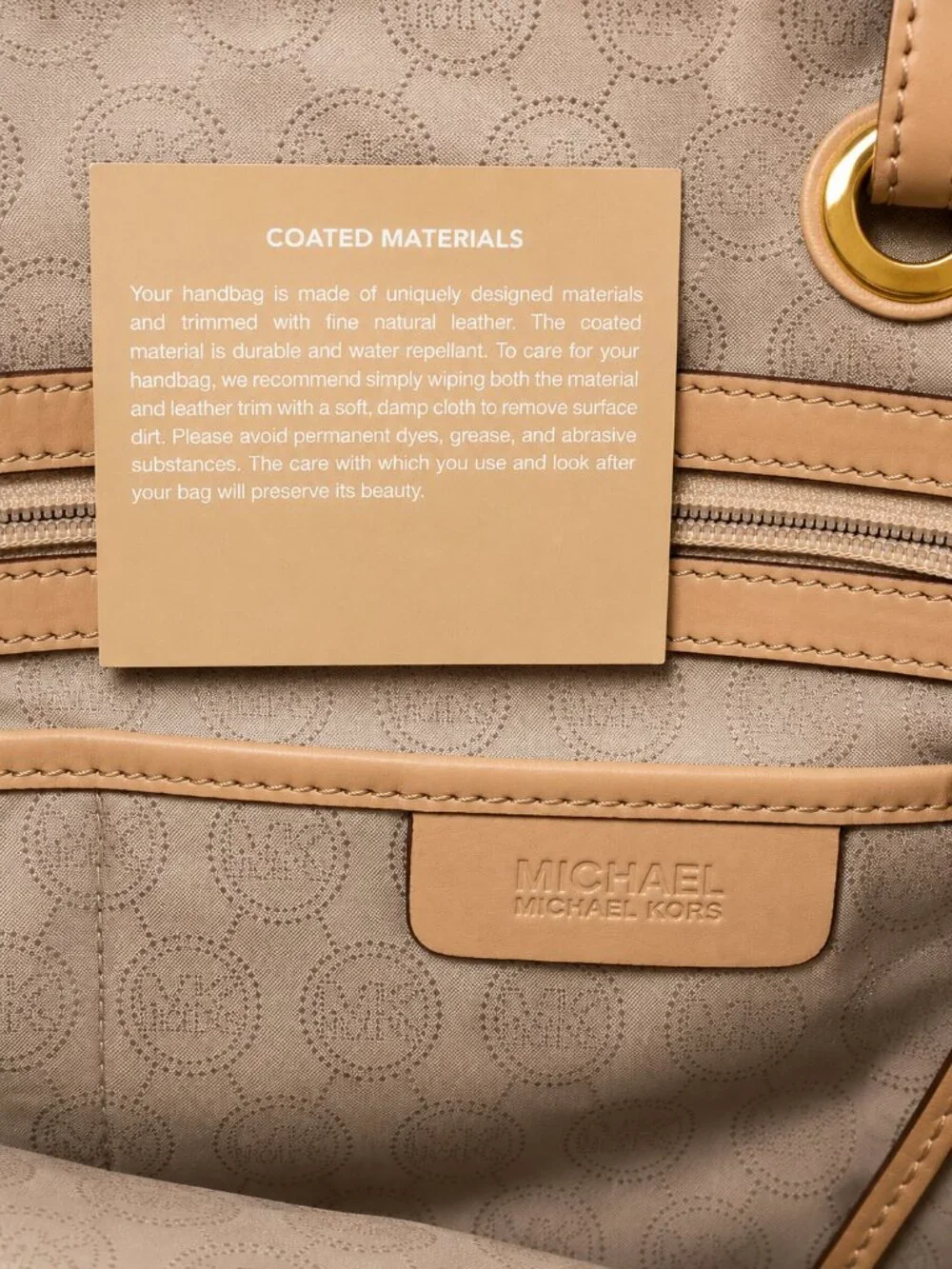 MICHAEL Michael Kors Jet Set Vanilla Logo-Print Tote Shoulder Bag - Picture 10 of 12